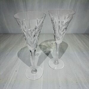 Waterford Crystal America's Heritage Collection Lincoln 9.25" Champagne Flutes